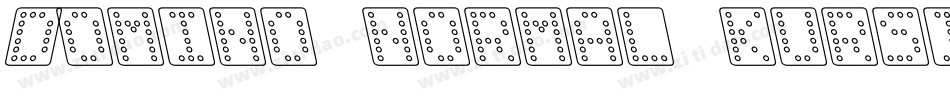 Domino normal kursiv omrids字体转换